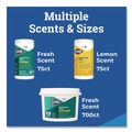Cleaning Cloths & Wipes | Clorox 15948 7 in. x 8 in. 1-Ply Disinfecting Wipes - Lemon Fresh, White (75/Canister, 6/Carton) image number 10