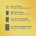 Drawstring & Kitchen Bags | Glad 78900 OdorShield 24 in. x 27.38 in. 13 Gallon Tall Kitchen Drawstring Bags - White/Gain Original Scent (80/Box) image number 10