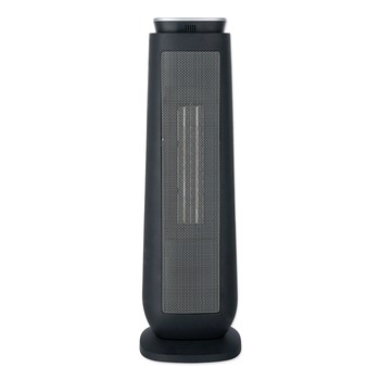 HEATERS | Alera HECT24 1500 W 7.17 in. x 7.17 in. x 22.95 in. Ceramic Heater Tower with Remote Control - Black
