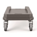 Dollies | Suncast Commercial TCNDOLLY 11.88 in. x 20.78 in. x 6.18 in. 23-Gallon Resin Slim Trash Can Dolly - Gray image number 2