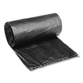 Low-Density Trash Bags | Boardwalk H4823RKKR01 10 Gallon 0.35 mil 24 in. x 23 in. Perforated Roll Low-Density Waste Can Liners - Black (50 Bags/Roll, 10 Rolls/Carton) image number 2