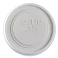 Food Containers & Lids | Eco-Products EP-BRSCLID-L Evolution World EcoLid 25 Percent Recycled Food Container Lid Fits 12 to 32 oz Containers - White (500/Carton) image number 0