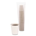 Cups | Boardwalk BWKWHT8HCUP 8 oz Paper Hot Cups - White (50/Sleeve, 20 Sleeves/Carton) image number 1