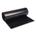 Low-Density Trash Bags | Boardwalk X7658WKKR02 38 in. x 58 in. 60 gal. 2 mil Recycled Low-Density Polyethylene Can Liners - Black (100/Carton) image number 1