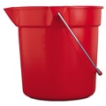 Buckets & Wringers | Rubbermaid Commercial FG296300RED 10-Quart 10.5 in. Round Plastic Utility Pail - Red image number 0