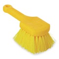 Brushes | Rubbermaid Commercial FG9B2900YEL 8 in. Brush 8 in. Gray Plastic Handle Long Handle Scrub - Yellow Synthetic Bristles (6/Carton) image number 2