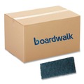 Scouring Pads & Sticks | Boardwalk 7100359720 4.62 x 10 Medium-Duty Scrub Pad - Blue (10/Carton) image number 0