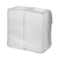 Food Containers & Lids | Pactiv Corp. YHLW10030000 SmartLock 9.5 in. x 10.5 in. x 3.25 in. 3-Compartment Hinged Foam Containers - X-Large, White (250/Carton) image number 1