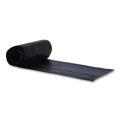 Repro Trash Bags | Boardwalk X7658AKKR01 38 in. x 58 in. 60 gal. 1.5 mil Reprocessed Resin Perforated Roll Can Liners - Black (100/Carton) image number 1