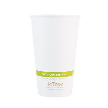 CUPS | World Centric CUSU20 20 oz. NoTree Paper Hot Cups - Natural (1000/Carton)