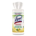 Cleaning Cloths & Wipes | LYSOL Brand 19200-49128 7 in. x 7.25 in. 1-Ply Disinfecting Wipes II - Fresh Citrus/White image number 2