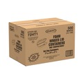 Food Containers & Lids | Dart 72HT1 3.8 in. x 7.1 in. x 2.3 in. Foam Hinged Lid Hot Dog Container - White (500/Carton) image number 3