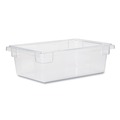 Food Storage Containers & Lids | Rubbermaid Commercial FG330900CLR 3.5 Gallon Capacity 18 in. x 12 in. x 6 in. Food Tote Box - Clear image number 0