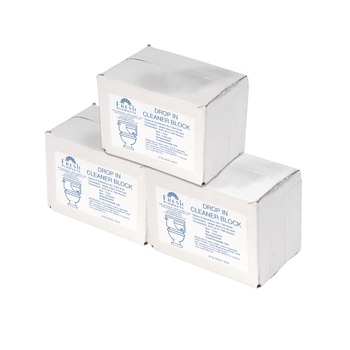 Fresh Products DIB-F-024I072M-00 Drop-In Tank Non-Para Cleaner Block - Unscented Blue (72/Carton)
