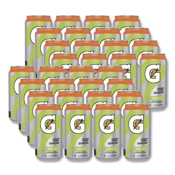 Gatorade QUA00901 G Series 11.6 oz. Thirst Quenchers - Lemon-Lime (Carton of 24 Cans)