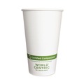 Cups | World Centric CUPA16 16 oz. Paper Hot Cups - White (1000/Carton) image number 0