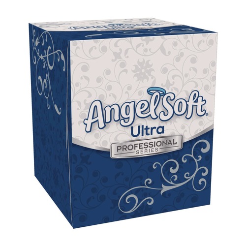Facial Tissues | Angel Soft 49470 2-Ply ps Ultra Facial Tissue - White (36 Boxes/Carton) image number 0