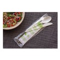 Cutlery Kits | Eco-Products EP-S015 Plantware Compostable Fork/Knife/Napkin/Spoon Cutlery Kit - Pearl White (250/Carton) image number 3
