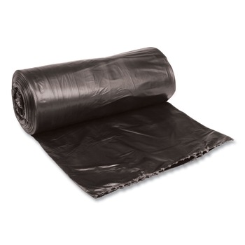 Boardwalk H6639MKKR01 33 in. x 39 in. 33 gal. 0.5 mil Low-Density Waste Can Liners - Black (200/Carton)