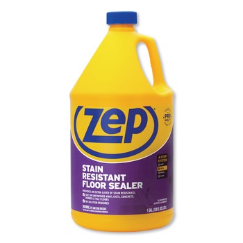 PRODUCTS | Zep Commercial ZUFSLR128 1-Gallon Stain Resistant Floor Sealer - Unscented (4/Carton)