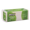 Luncheon Napkins | Marcal 6506 1-Ply 11.4 in. x 12.5 in. 100% Recycled Lunch Napkins - White (400/Pack) image number 1