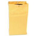 Furniture Cart Accessories | Rubbermaid Commercial 1966719 17.25 in. x 30.5 in. 24 Gallon Zippered Vinyl Cleaning Cart Bag - Yellow image number 2