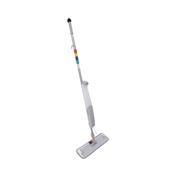 Boardwalk BWKBWMS16MFM 59 in. Bucketless Microfiber Mop System Kit - Gray