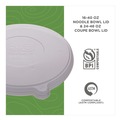 Food Containers & Lids | Eco-Products EP-BLRLID 7.93 in. x 0.6 in. Worldview 100% Recycled Content Lid - Clear (400/Carton) image number 6