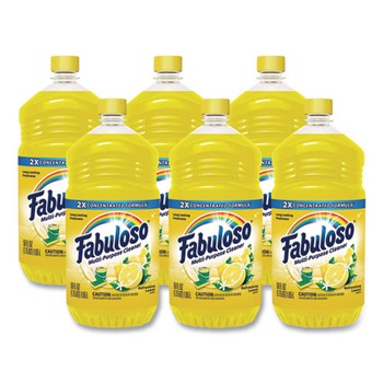 Fabuloso MX06157A 56 oz. Bottle Multi-Use Cleaner - Refreshing Lemon Scent (6/Carton)