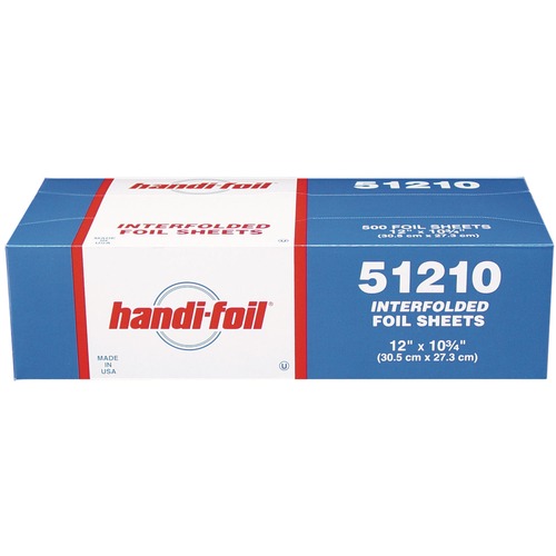 Foil Wraps | Handi-Foil HFA 51210 10.75 in. x 12 in. Interfold Sheets (3000/Carton) image number 0