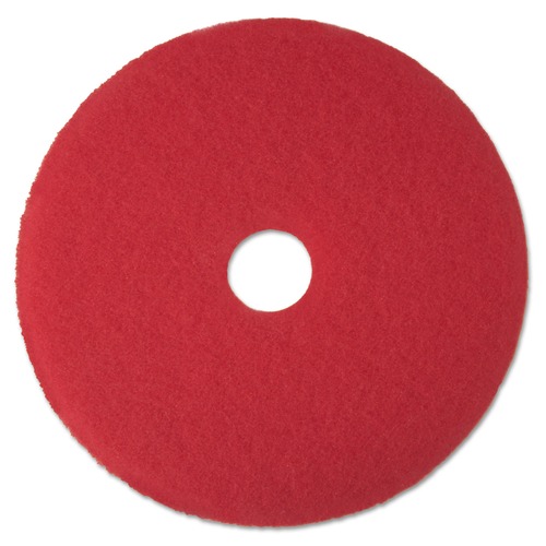 Floor Pads-Cleaning, Buffing & Polishing | 3M 5100-12 12 in. Low-Speed Buffer Floor Pads - Red (5/Carton) image number 0