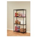 Racks & Shelving | Alera ALESW503618BL NSF Certified Industrial 36 in. x 18 in. x 72 in. 4-Shelf Wire Shelving Kit - Black image number 9