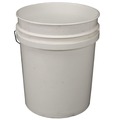 Buckets & Wringers | Impact 5515 11.25 in. Diameter 5 Gallon Polyethylene Utility Bucket with Lid - White image number 2