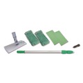 Extension Poles & Handles | Unger WNK01 SpeedClean Aluminum Window Cleaning Kit - Silver/Green image number 0