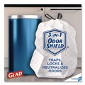 Drawstring & Kitchen Bags | Glad 78526 Tall 13 gal. 24 in. x 27.38 in. Kitchen Drawstring Trash Bags - Gray (100 Bags/Box, 4 Boxes/Carton) image number 5