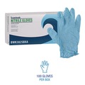 Janitorial Disposable & Single Use Gloves | Boardwalk 382SBXA 5 mil. Disposable Examination Nitrile Gloves - Small, Blue (100/Box) image number 3