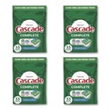 Dishwashing Detergents | Cascade 80857484 17.6 oz Complete ActionPacs - Fresh Scent (4/Carton) image number 0