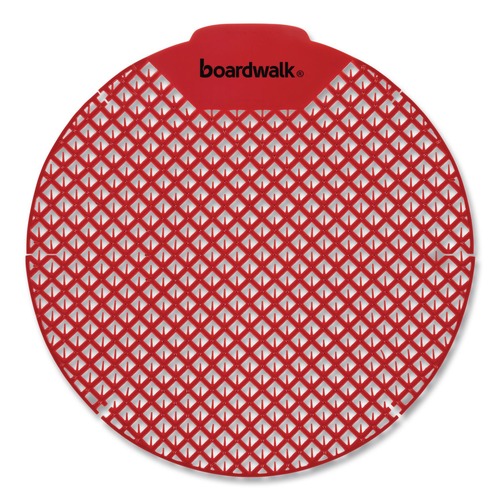 Toilet & Urinal Deodorizers | Boardwalk FGVIN-P-012I072M-20-21430 1.8 oz. Urinal Screen - Cherry Scent, Red (1-Dozen) image number 0