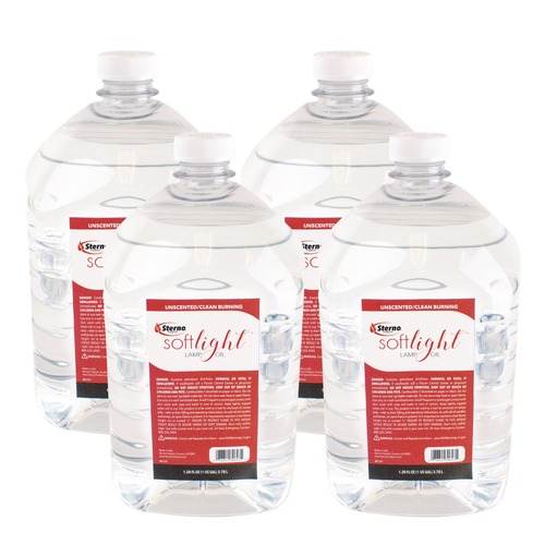 Butane Stoves & Lighters | Sterno STE 30130 Soft Light 1 gallon Bottle Liquid Wax Lamp Oil - Clear (4/Carton) image number 0