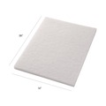 Floor Machines & Accessories | Americo 42131428 14 in. x 28 in. Pad Driver - White (10/Carton) image number 1