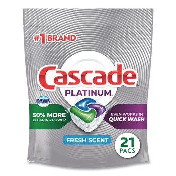 Cascade 80720 11.7 oz. Bag ActionPacs - Fresh Scent (5/Carton)