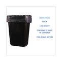 Low-Density Trash Bags | Boardwalk W4832YKKR01 24 in. x 32 in. 16 gal. 1 mil Perforated Roll Low-Density Waste Can Liners - Black (150/Carton) image number 5