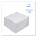 Dinner Napkins | Boardwalk BWK8307 17 in. x 17 in. 1-Ply Dinner Napkin - White (3000/Carton) image number 6