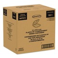 Cleaning Cloths & Wipes | Dart 90PPHT3 9 in. x 8.75 in. x 3 in. 3-Compartments ProPlanet Microwaveable Plastic Hinged Containers - Clear (150/Carton) image number 0
