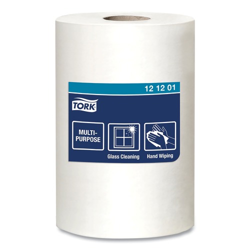 Perforated Roll & Hand Towels | Tork 121201 2 Ply 9 in. x 11.8 in. Advanced Centerfeed Hand Towel - White (6/Carton) image number 0