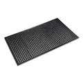 Floor Mats | Crown WS CT35BK 36 in. x 60 in. Safewalk-Light Drainage Safety Mat - Black image number 0