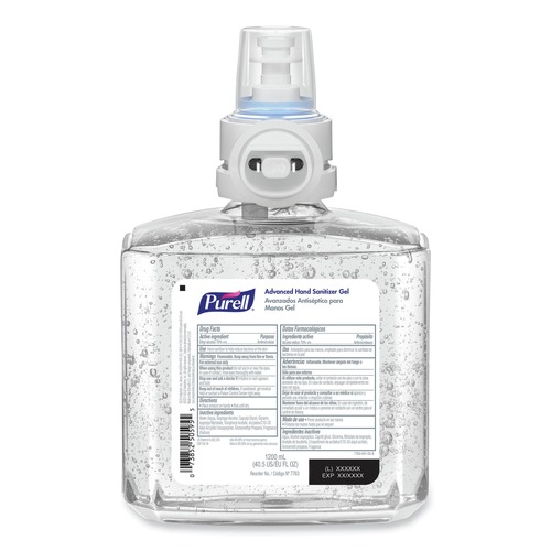Hand Sanitizers | PURELL 7763-02 1200 ml Clean Scent Advanced Hand Sanitizer Gel Refill for ES8 Dispensers (2/Carton) image number 0