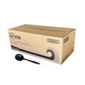 Disposable Spoons | Boardwalk BWKSOUPBLMW Mediumweight Polypropylene Plastic Soup Spoon Cutlery - Black (1000/Carton) image number 1