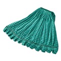 Mop Heads | Rubbermaid Commercial FGT81306GR00 1 in. Headband Microfiber Tube Wet Mop - Green image number 0