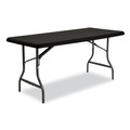 Table Covers & Skirts | Iceberg 16631 iGear 30 in. x 96 in. Polyester Fabric Table Top Cap Cover - Black image number 4